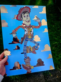 Image 2 of Ornate woody foil print 