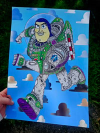 Ornate buzz foil print 