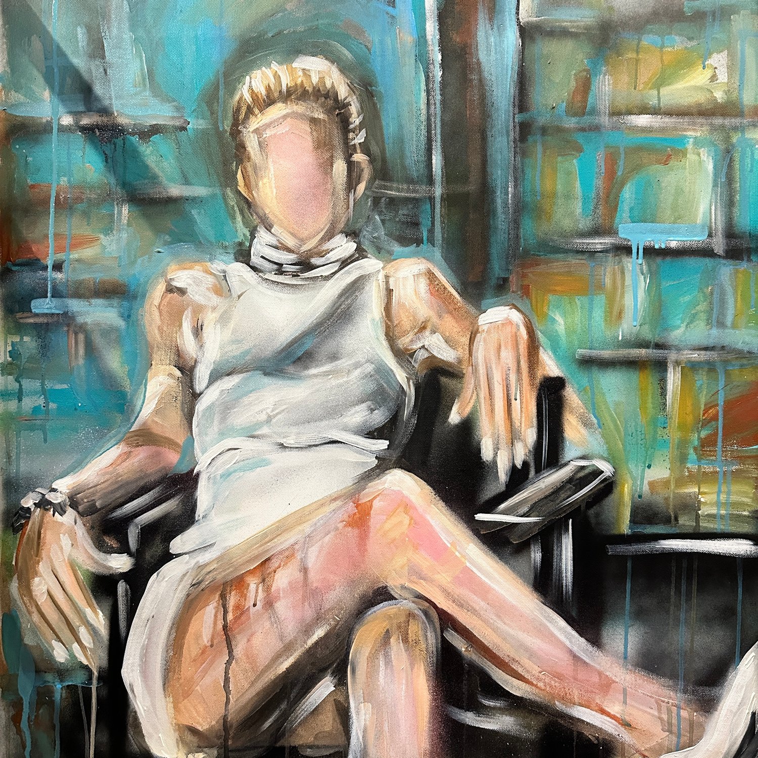 PAUSE ORIGINAL PAINTING 30x30"