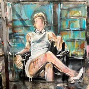 PAUSE ORIGINAL PAINTING 30x30"