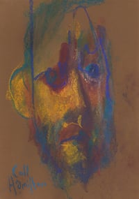 Image 2 of Across - Sketchbook Drawing in Soft Pastels on Paper 