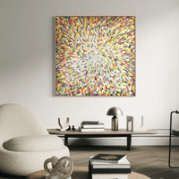 Image 4 of 'The shape of Joy' - 122x122cm