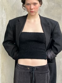 Image 7 of Soft mohair knitted Tube top 