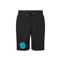 Image 1 of MSW bubble blue logo black shorts