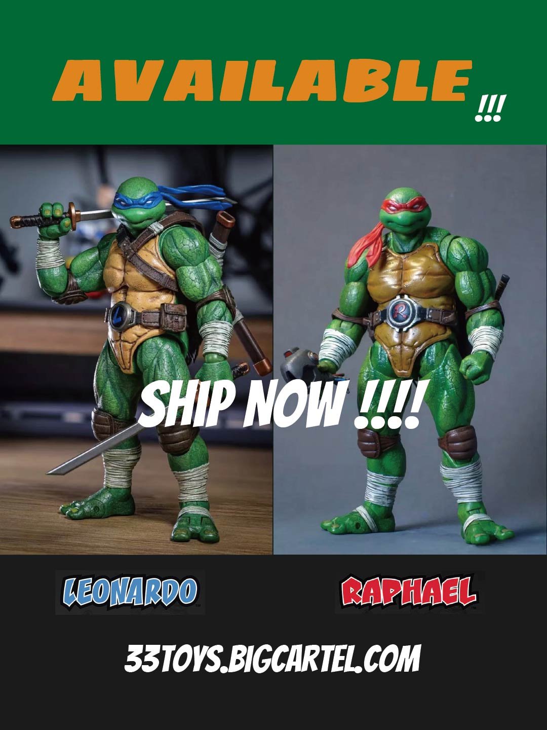 available】LINGJIHUN 1/12 Ninja Turtles Series Action Figure | 33TOYS
