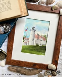 Image 1 of Original Painting - Chatham Lighthouse of Cape Cod - Watercolor