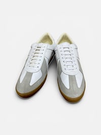 Image 2 of Tortola white leather german army trainer shoes made in Spain 