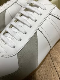 Image 3 of Tortola white leather german army trainer shoes made in Spain 