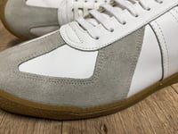 Image 10 of Tortola white leather german army trainer shoes made in Spain 