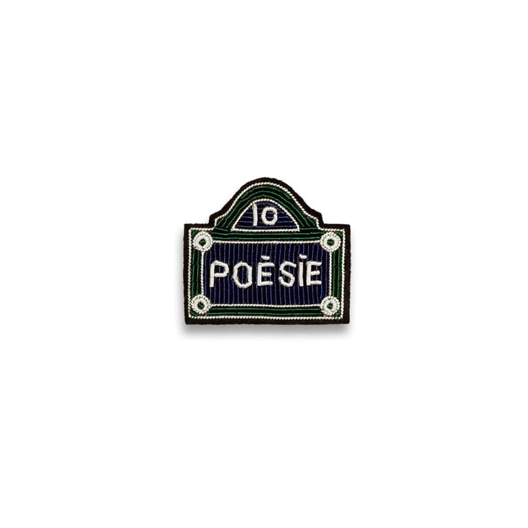 BROCHE BRODÉE LITTÉRATURE - MACON & LESQUOY (PLUSIEURS MODÈLES)