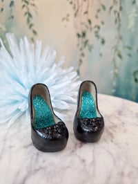 Image 1 of Gothic Shoes for MiniFee – for High-Heeled Feet (Kill-Heeled Feet) red flowers