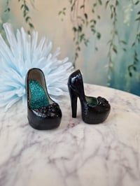 Image 3 of Gothic Shoes for MiniFee – for High-Heeled Feet (Kill-Heeled Feet) red flowers