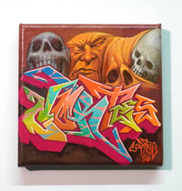 Original Art "Micro Graff Cenobites 6" - Oil on Canvas