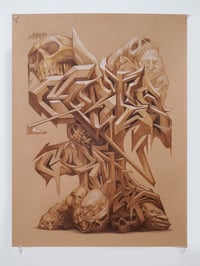 Original Art "Wildstyle Monuments 2" - Pastels on Toned Sketch Paper 