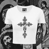 Image 2 of Tribal Jesus Crop Top