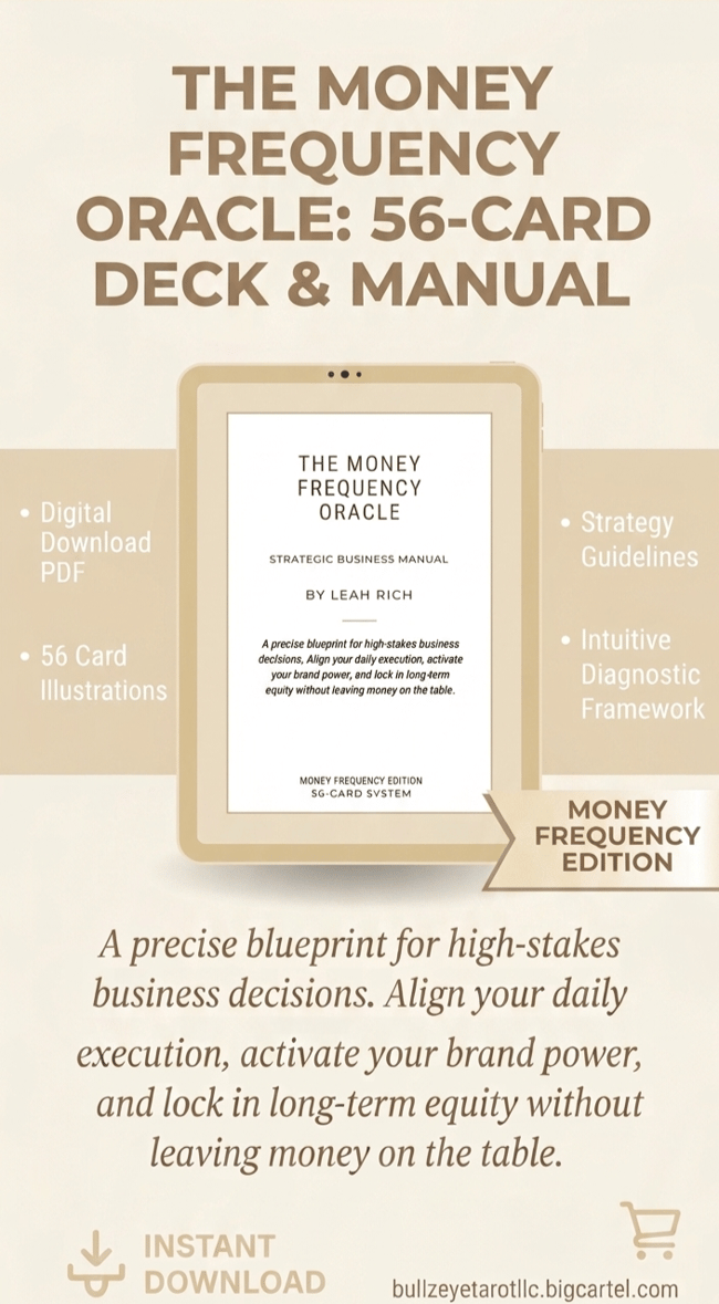 The Money Frequency Oracle — Complete 56-Card System By Leah Rich