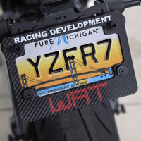 Image 1 of WAT Racing Development Motorcycle License Plate Frame