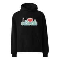 Image 3 of I Love Nepal Hoodie Black/Grey