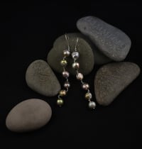 Image 3 of Showstopping, Very Long Pearl Drop Earrings