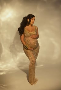 Image 2 of Jordan rhinestone gown
