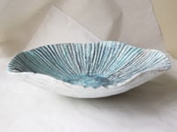 Image 4 of Handmade Ocean Inspired Papier Mache Bowl | Sculptural Coastal Decor