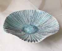 Image 1 of Handmade Ocean Inspired Papier Mache Bowl | Sculptural Coastal Decor