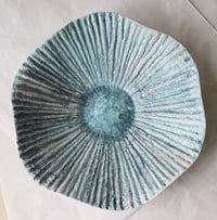 Image 3 of Handmade Ocean Inspired Papier Mache Bowl | Sculptural Coastal Decor
