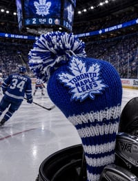 Image 2 of NHL Toronto Maple Leafs custom GOLF club cover Handknit hockey GIFT-57b2b819
