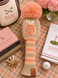 Image 5 of Peaches and cream embroidered handknit GOLF Club Covers choice of design-2c4747ea