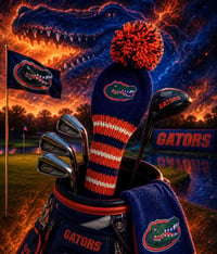 Image 1 of Florida Gators custom Golf Club Cover hand knit logo NFL fan  gift-b249a627