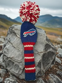 Image 2 of BUFFALO Bills custom Golf Club Cover hand knit logo NFL fan  gift-3fbca0f9
