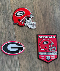 Image 4 of Georgia BULLDOGS custom Golf Club Cover hand knit logo College football fan  gift-b506c113