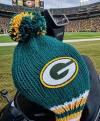Image 3 of Green Bay Packers custom Golf Club Cover hand knit logo NFL fan  gift
