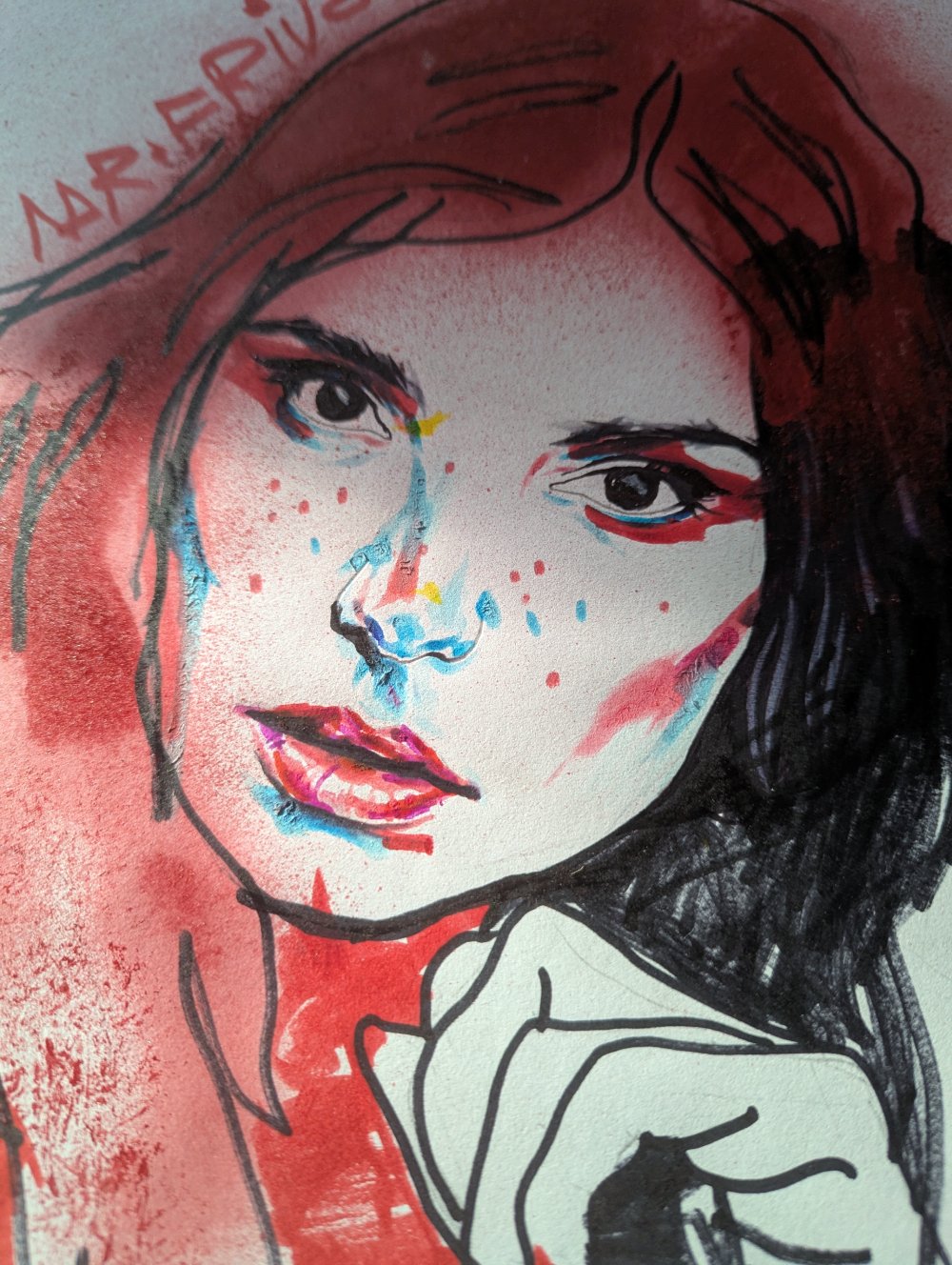 Image of "LADY IN RED" - ORIGINAL