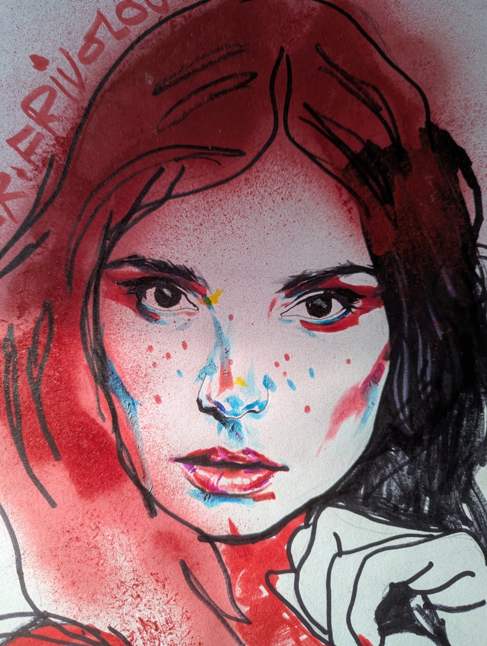 Image of "LADY IN RED" - ORIGINAL