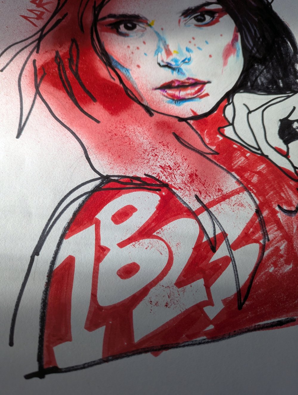 Image of "LADY IN RED" - ORIGINAL