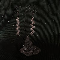 Image 3 of I - STAGGERED BYZANTINE CHAINMAIL EARRINGS