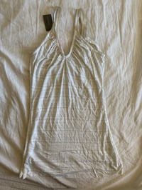 Image 5 of Vintage Y2K pinstripe sequin butterfly long cami BNWT 