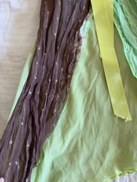 Image 4 of Vintage Y2K Rare asymmetrical hem forest fairy brown and green sequin cami 