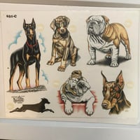 Image 1 of 1997 OFFICIAL TATTOO BRAND PRODUCTION Dog SHEET 631-c