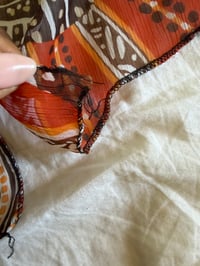 Image 4 of Vintage Y2K asymmetrical hem fairy brown abstract print cami