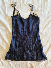 Image 2 of Vintage Y2K silk beaded and sequin gothic whimsy dark fairy cami 