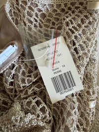 Image 4 of Vintage Y2K crochet beaded cami with ribbon bust detail BNWT 