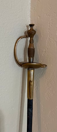 Image 3 of WW1 (Imperial German Empire) Court Sword w/Engraved Blade & Full Blood Fuller