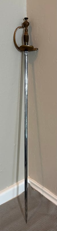 Image 4 of WW1 (Imperial German Empire) Court Sword w/Engraved Blade & Full Blood Fuller