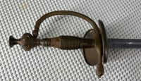 Image 6 of WW1 (Imperial German Empire) Court Sword w/Engraved Blade & Full Blood Fuller