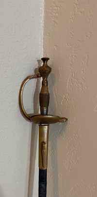 Image 1 of WW1 (Imperial German Empire) Court Sword w/Engraved Blade & Full Blood Fuller
