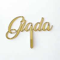 Image 2 of Cake Topper oro con nome 