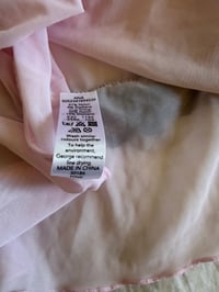 Image 4 of Vintage Y2K baby pink and black ruffle babydoll cami 