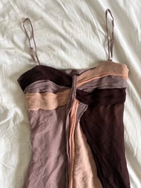 Image 2 of Vintage Y2K Kookai silk fairy dress with knot bust detail 